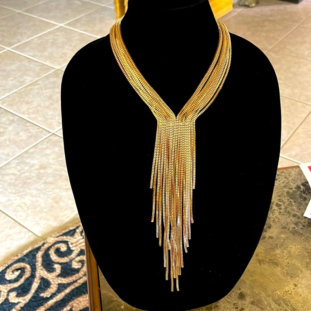 - Fabulous Statement Necklace Chains Chains Chain… - image 2